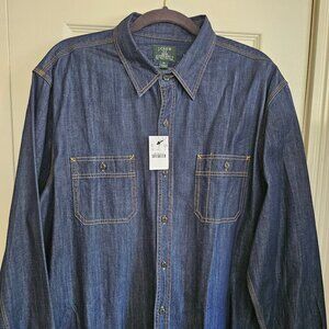 J Crew Denim Chambray Work Shirt